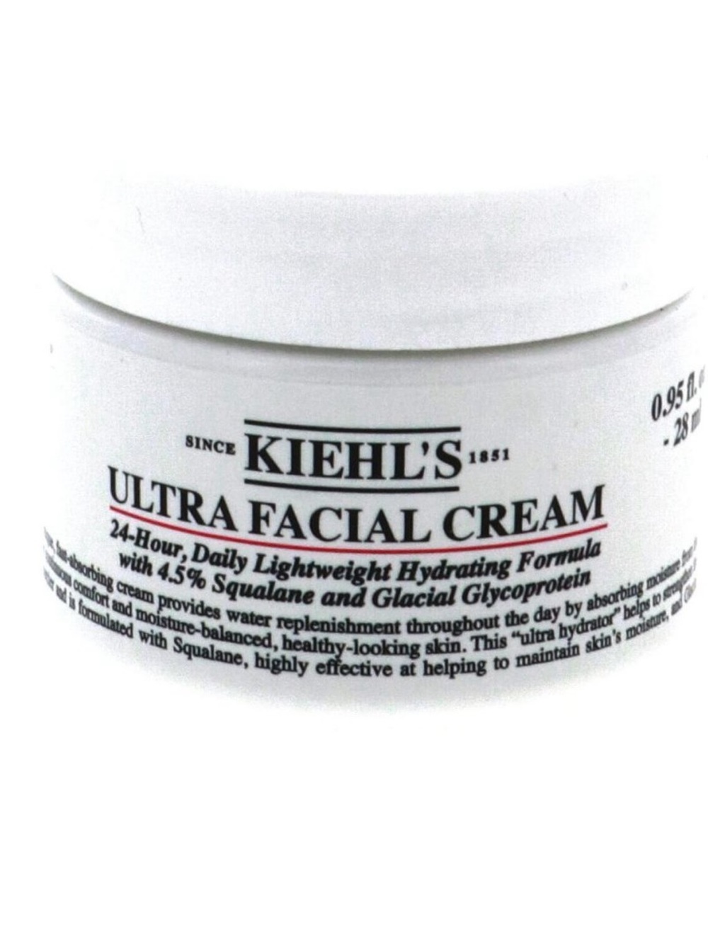 Kiehl's White ULTRA Facial Cream with 4.5% sequelane oil 0.95 oz Jar